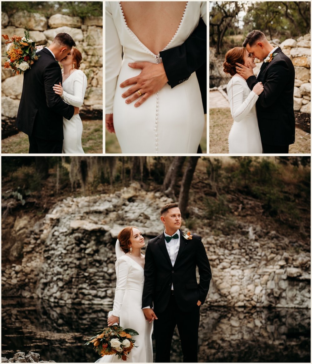 Bride and groom romantic portraits | Lauren Crumpler Photography | Texas Wedding Photographer