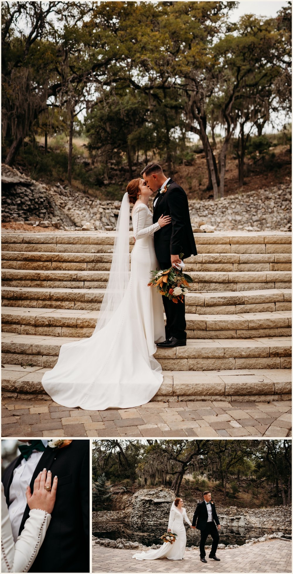 Bride and groom romantic portraits | Lauren Crumpler Photography | Texas Wedding Photographer