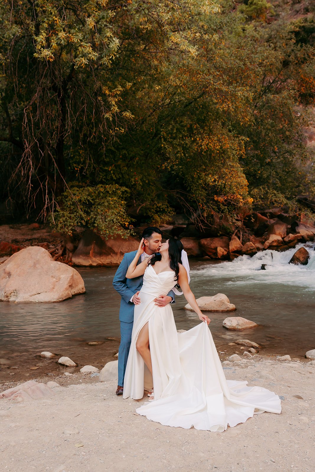  Fall elopement day at Zion National Park 