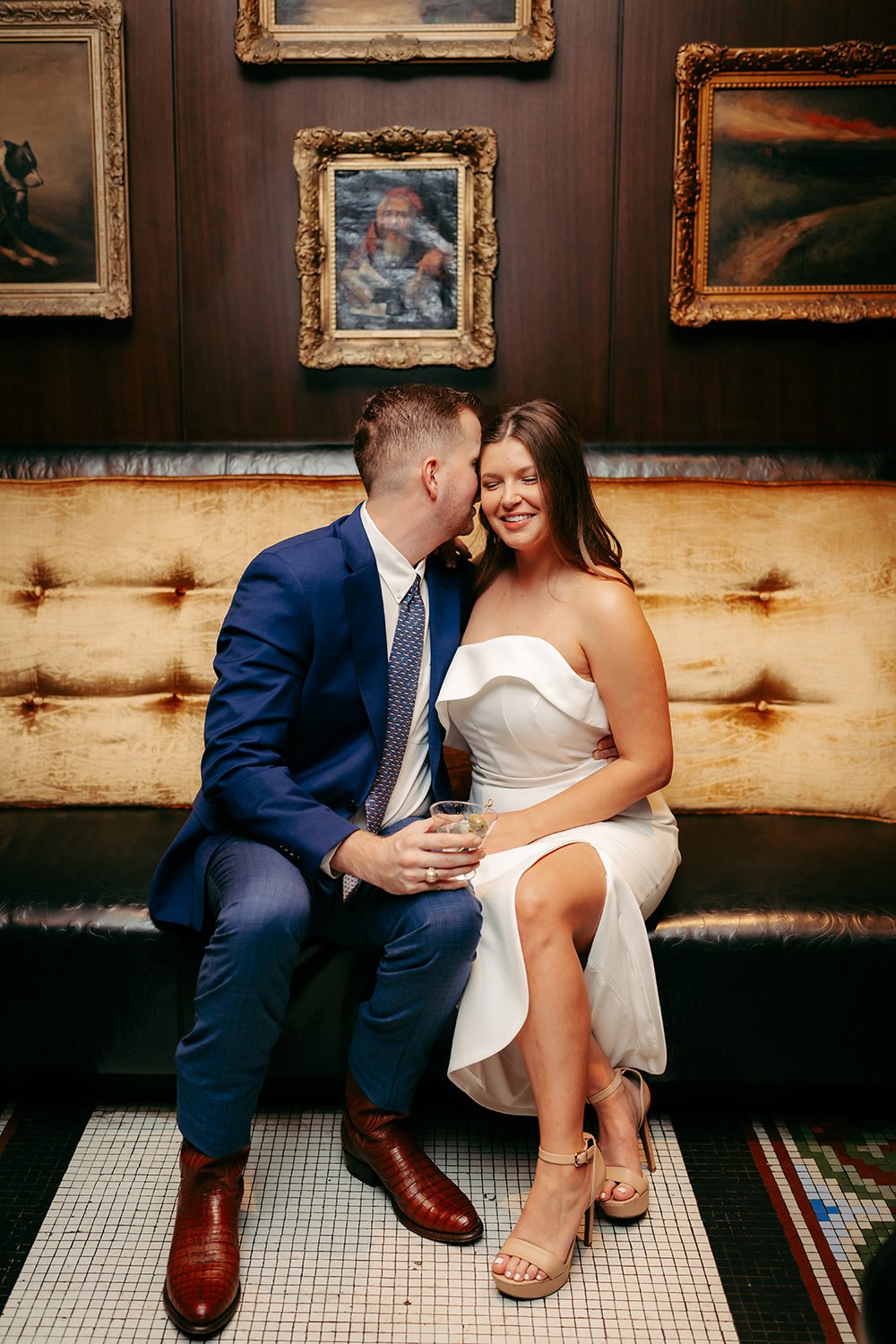 Elegant Engagement Session at St. Anthony Hotel, TX