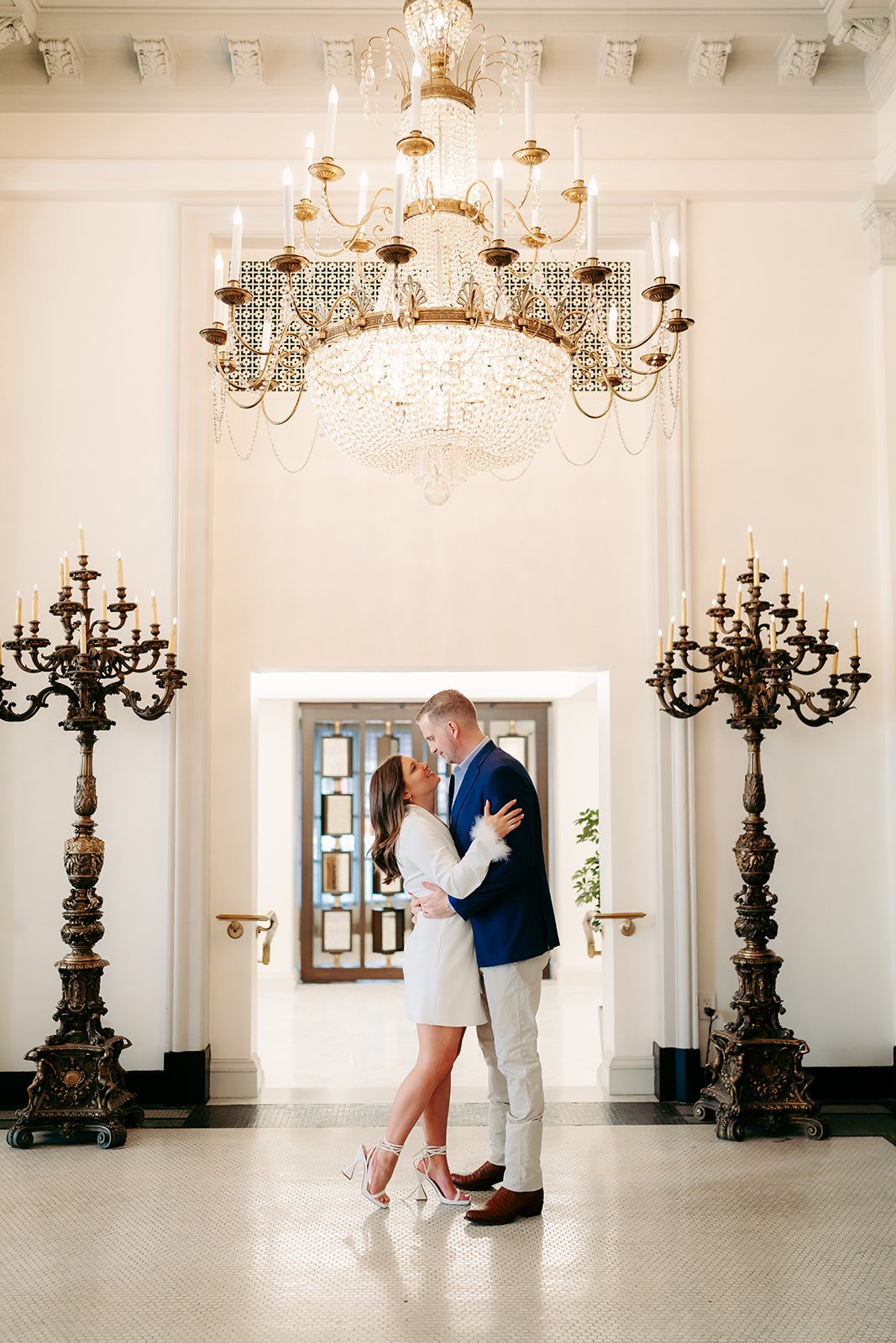 Elegant Engagement Session at St. Anthony Hotel, TX