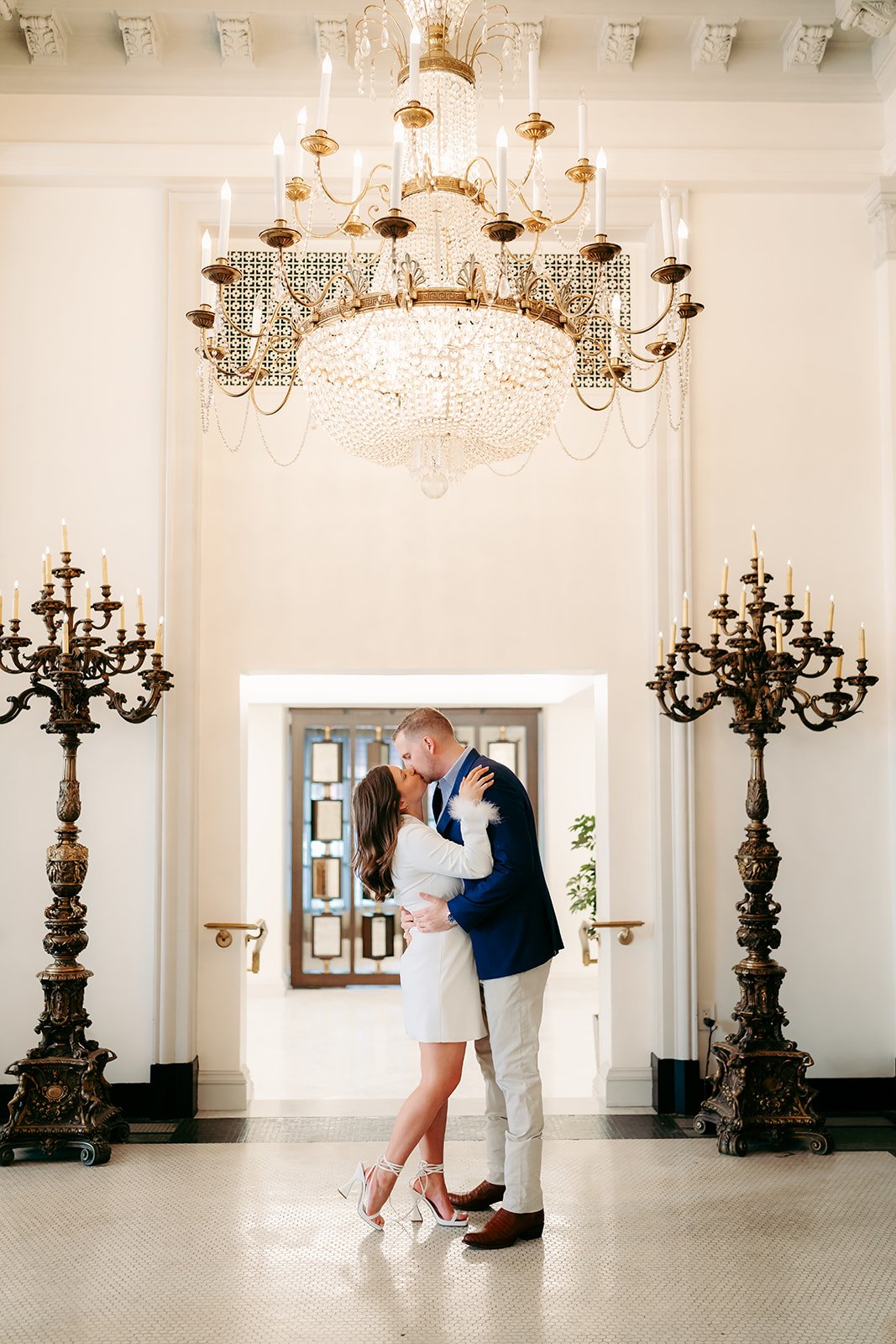 Elegant Engagement Session at St. Anthony Hotel, TX