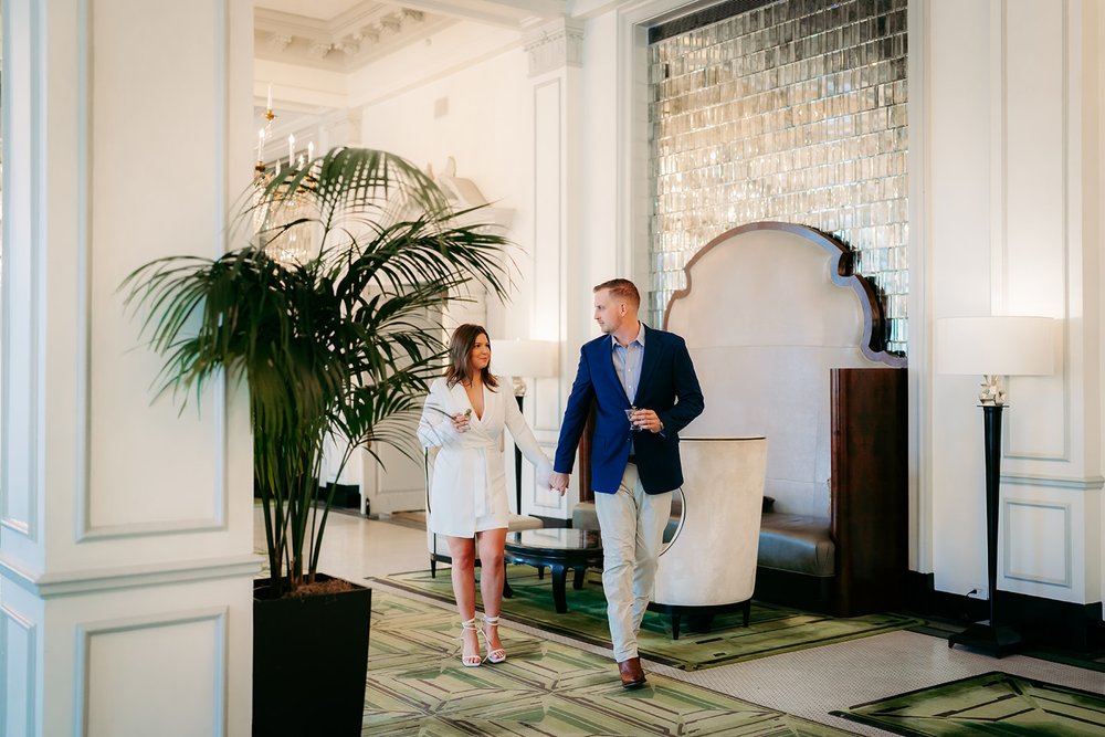 Elegant Engagement Session at St. Anthony Hotel, TX