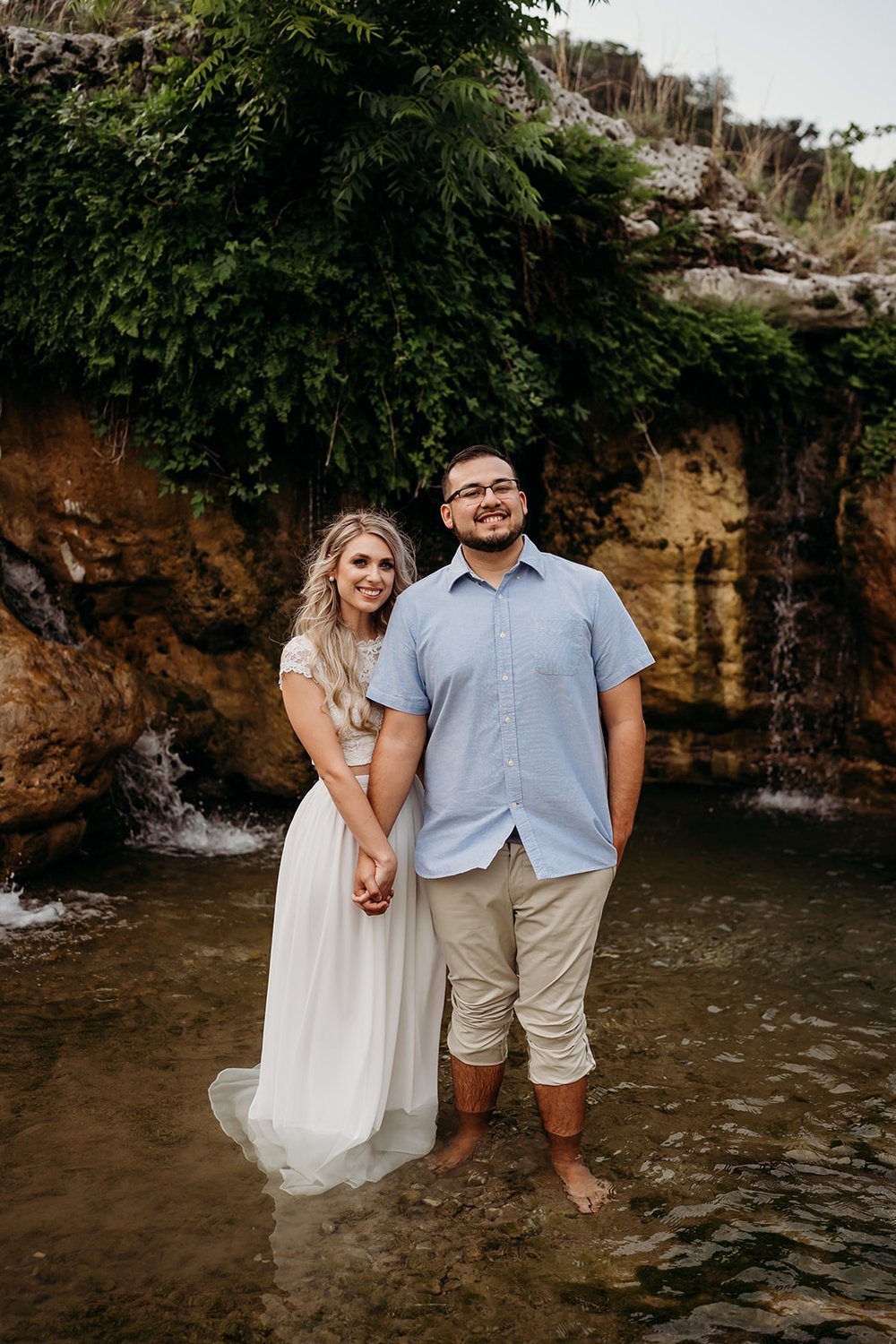 Romantic Summer Engagement Session at Riding River Ranch