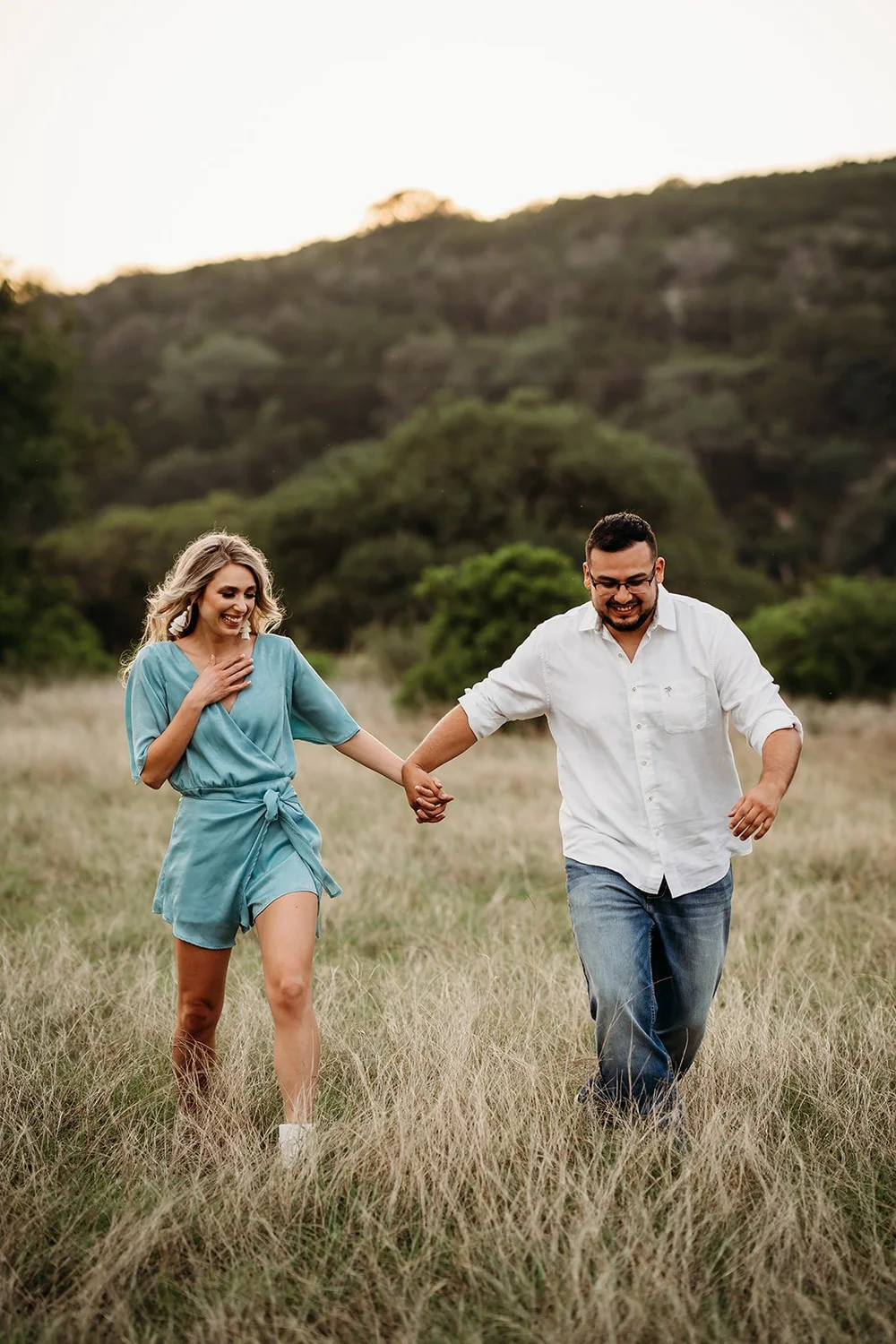 Romantic Summer Engagement Session at Riding River Ranch