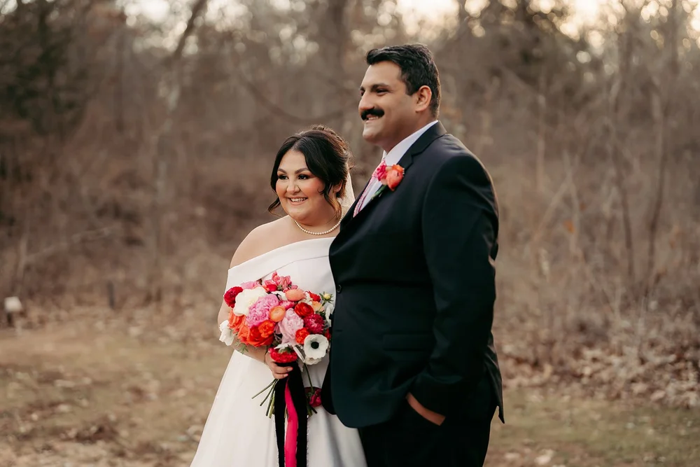 Woodsy Winter Wedding at Merrick Hollow in Wellston, OK