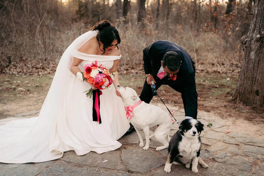 Woodsy Winter Wedding at Merrick Hollow in Wellston, OK