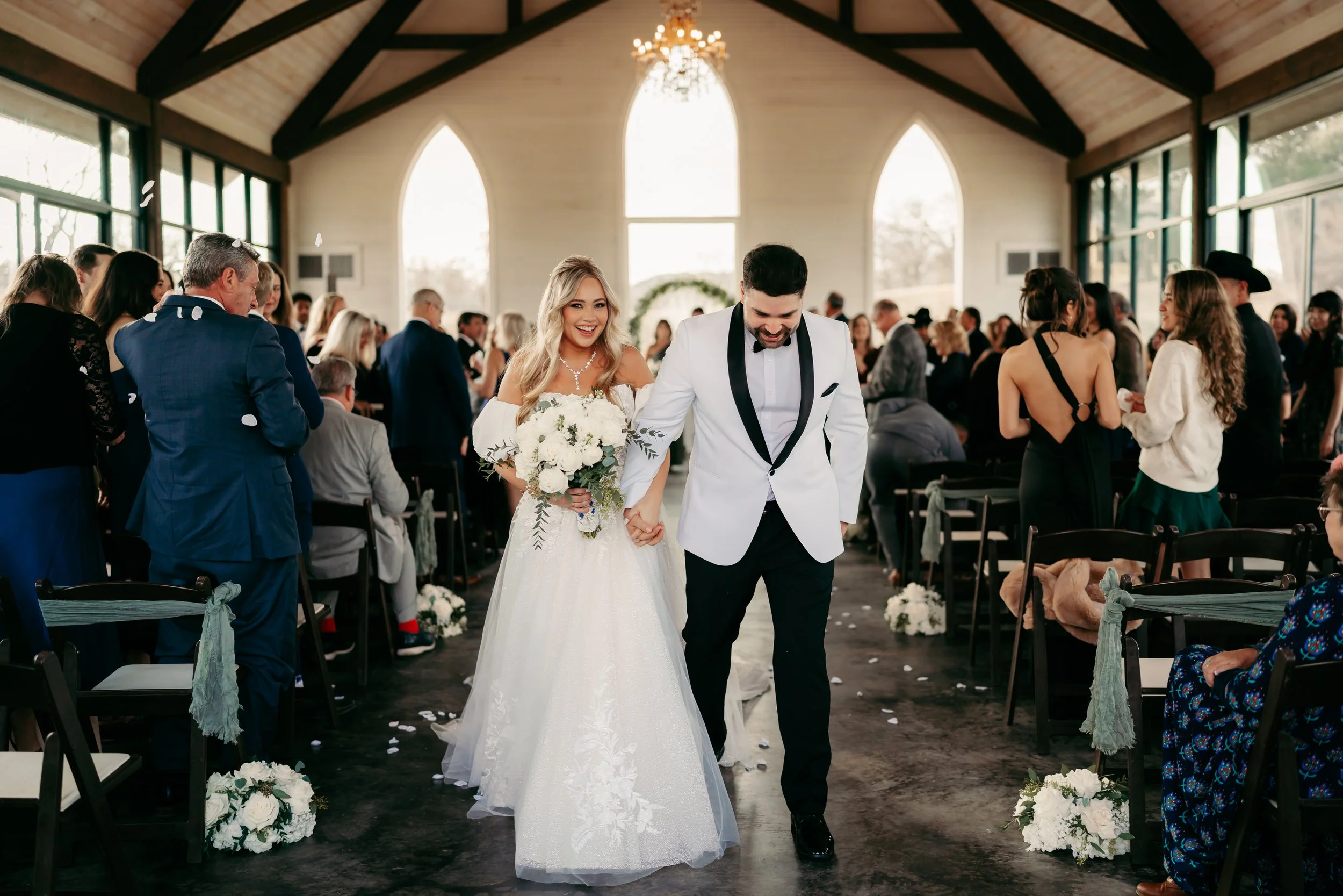 Texas wedding in a chapel