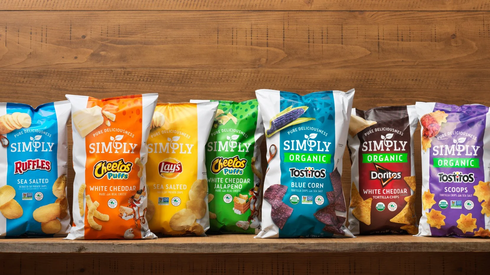 Frito Lay Simply chip packaging - design by DuPuis Group