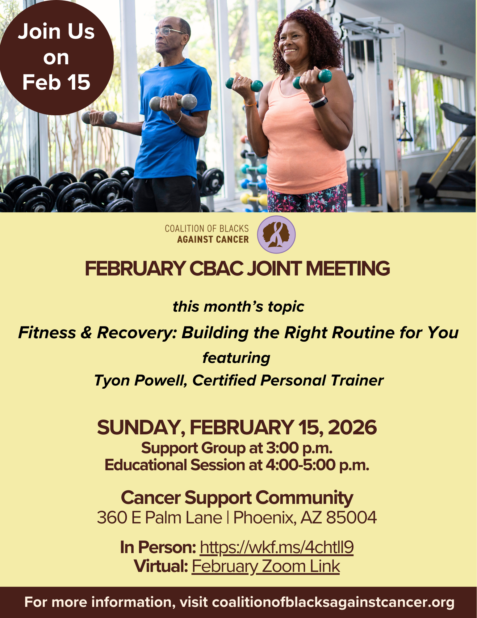 February CBAC Meeting
