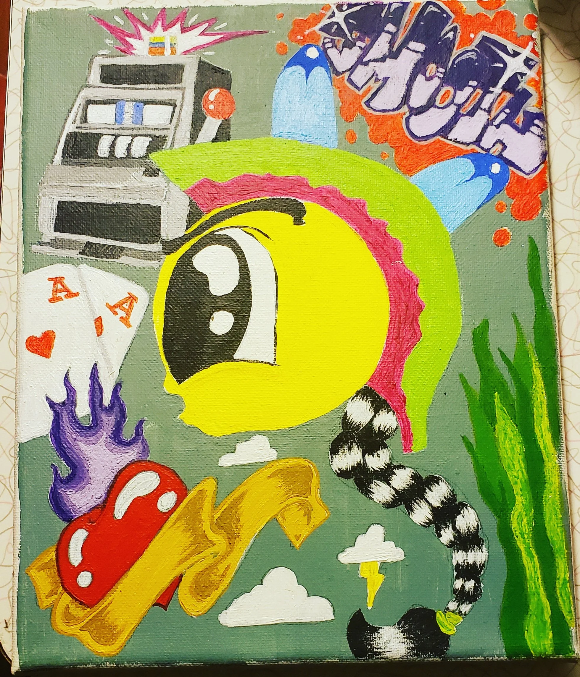 "Grassdance Love" 
Acrylic on Canvas. All rights reserved.