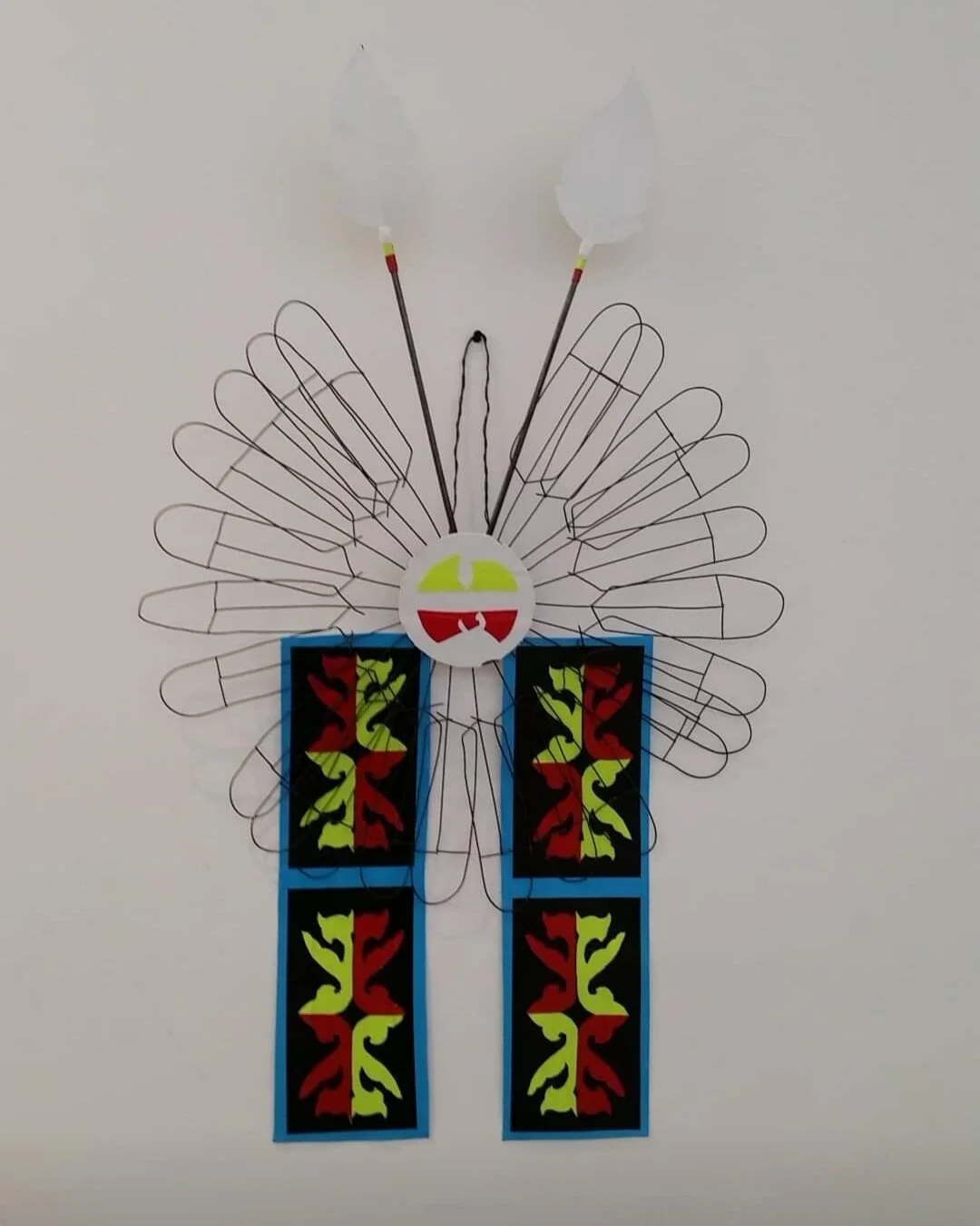 "Bustle" Found Material. Wire. Dryer Machine tubing. Duct Tape. All rights reserved.