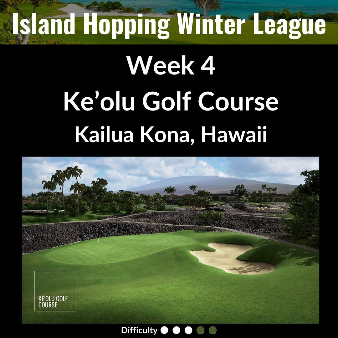 This week we golf the big island! Ke&rsquo;olu Golf Course is a Tom Weiskopf designed, members only course featuring lava, sand, and green. Enjoy ⛳️