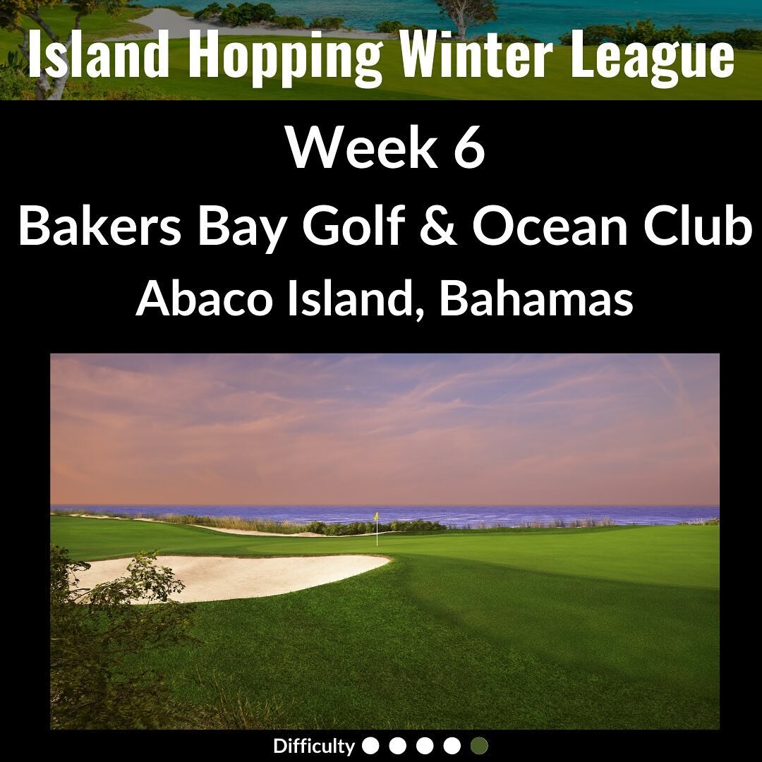 The difficulty continues at Bakers Bay - enjoy the scenery while playing the longest course in our Winter League.