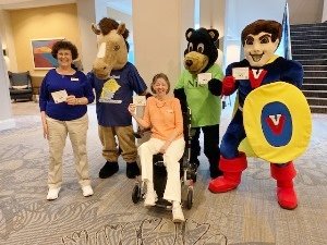  Mascots Helping the PPSN Raise Awareness at a Conference 
