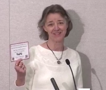  PPSN Carol Ferguson presenting Vaccine Information Card Project – PA Sen. Judy Swank Press Conference, 5/2019  