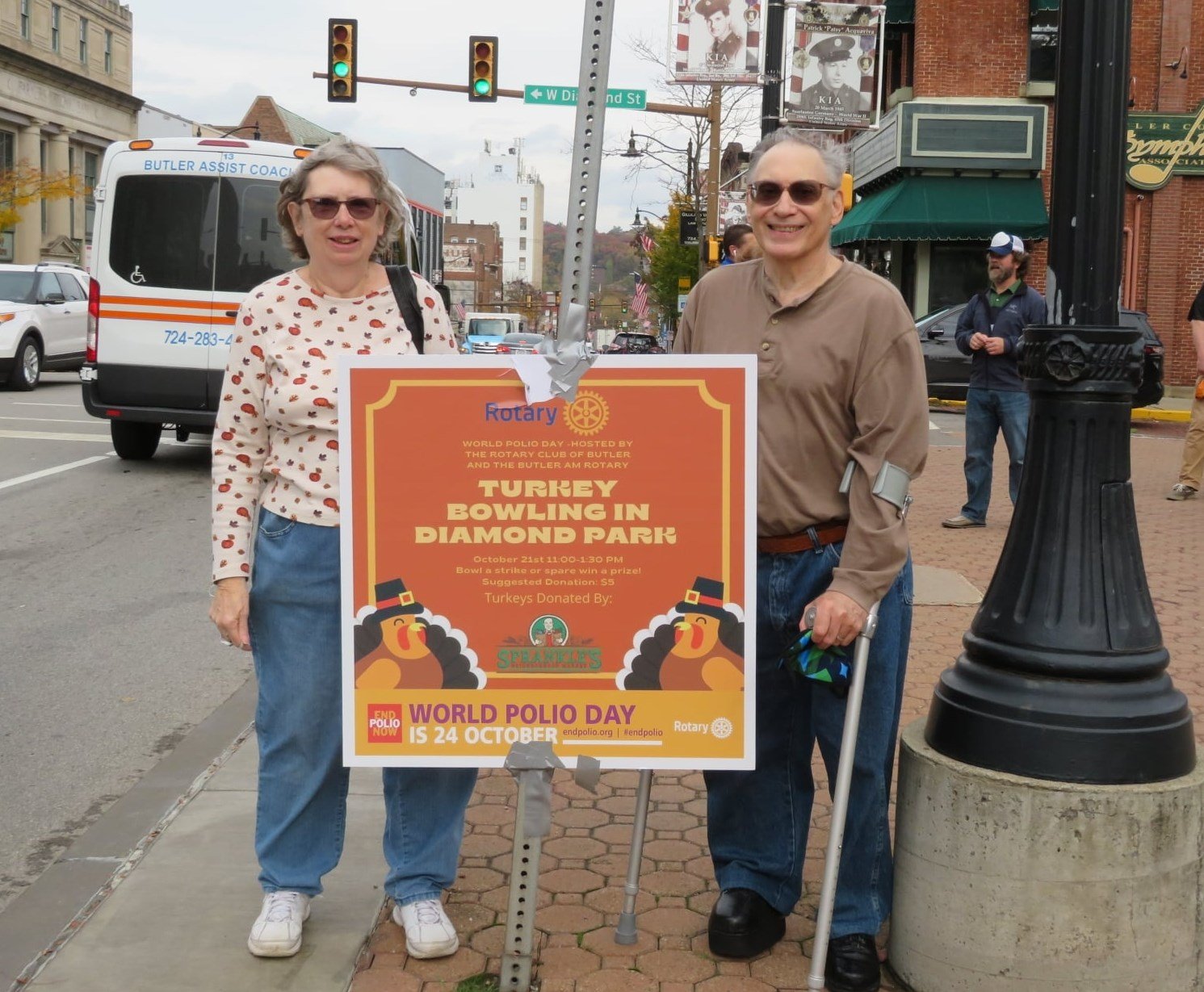  Survivor Joe (&amp; his wife Linda) Randig – World Polio Day Event, 2021 