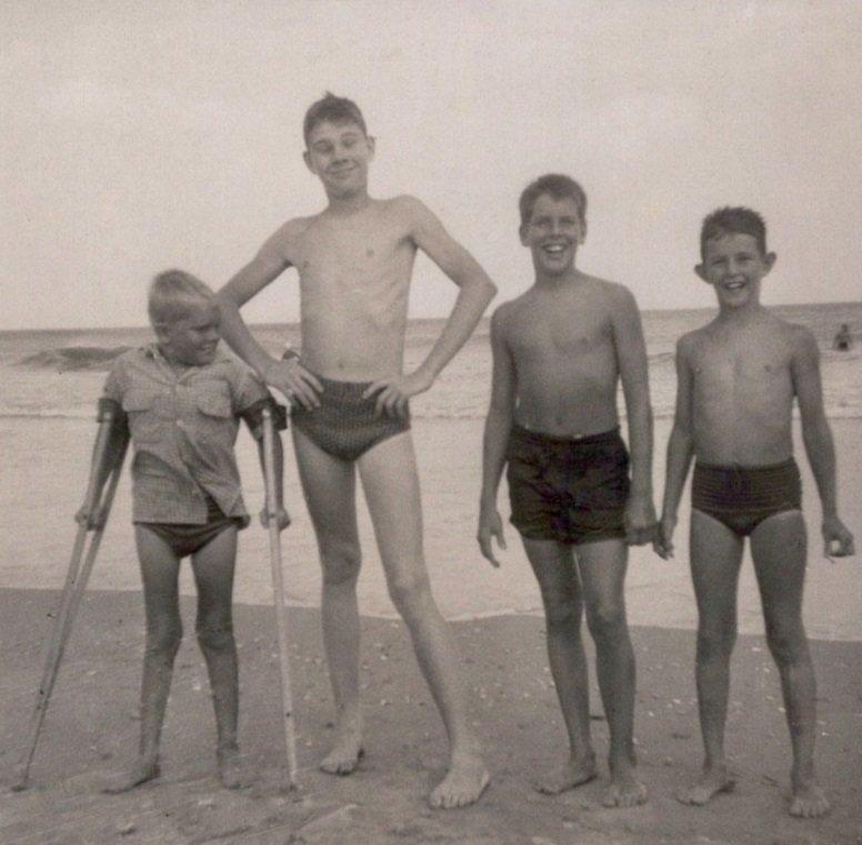 On the beach in Ocean City, NJ 1956
