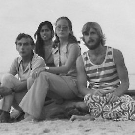 Cate &amp; Tom with friends in Zaina 1972