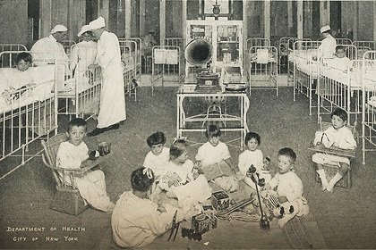 These polio patients in a New York hospital in 1916 all suffered eye paralysis. The Historical Medical Library of The College of Physicians of Philadelphia