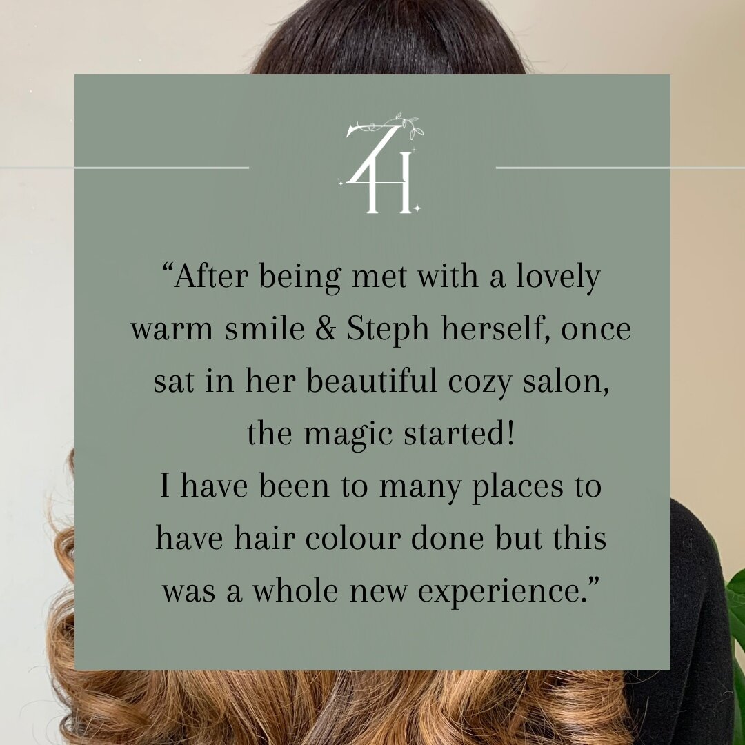 Looking for more from your hair appointment?⁠
⁠
Everything has been taken into consideration here from the moment you step through the door! That&rsquo;s why I love reading client reviews about their personal experiences at my one-chair salon &ndash;
