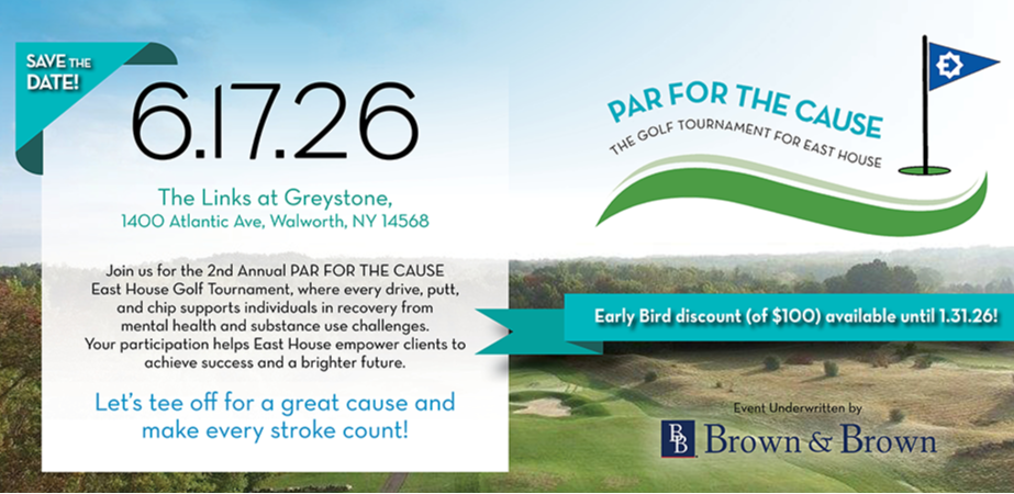 East House announces their 2nd annual PAR FOR THE CAUSE Golf Tournament at The Links at Greystone