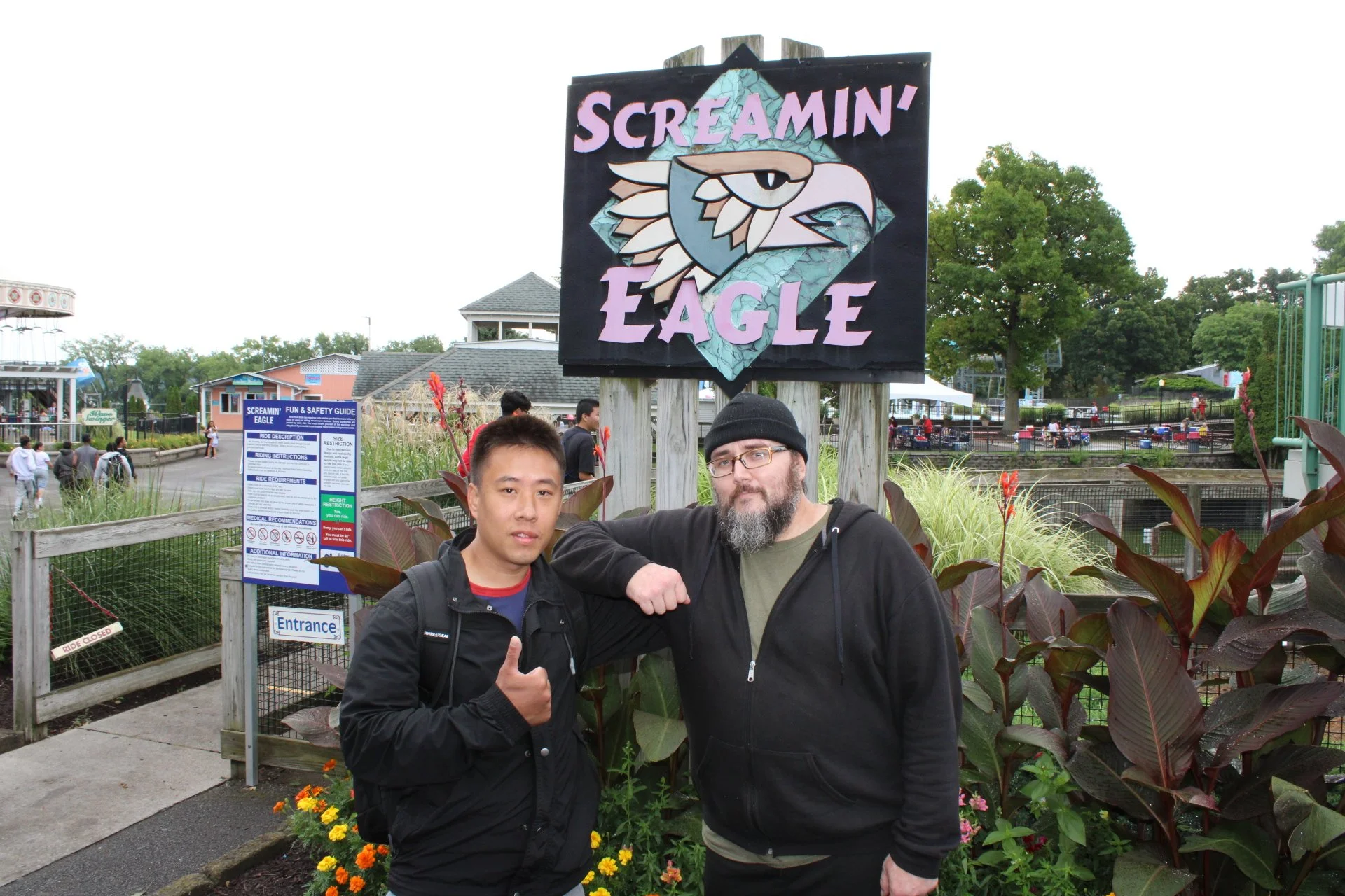 East House clients enjoy a day at Seabreeze with their families.