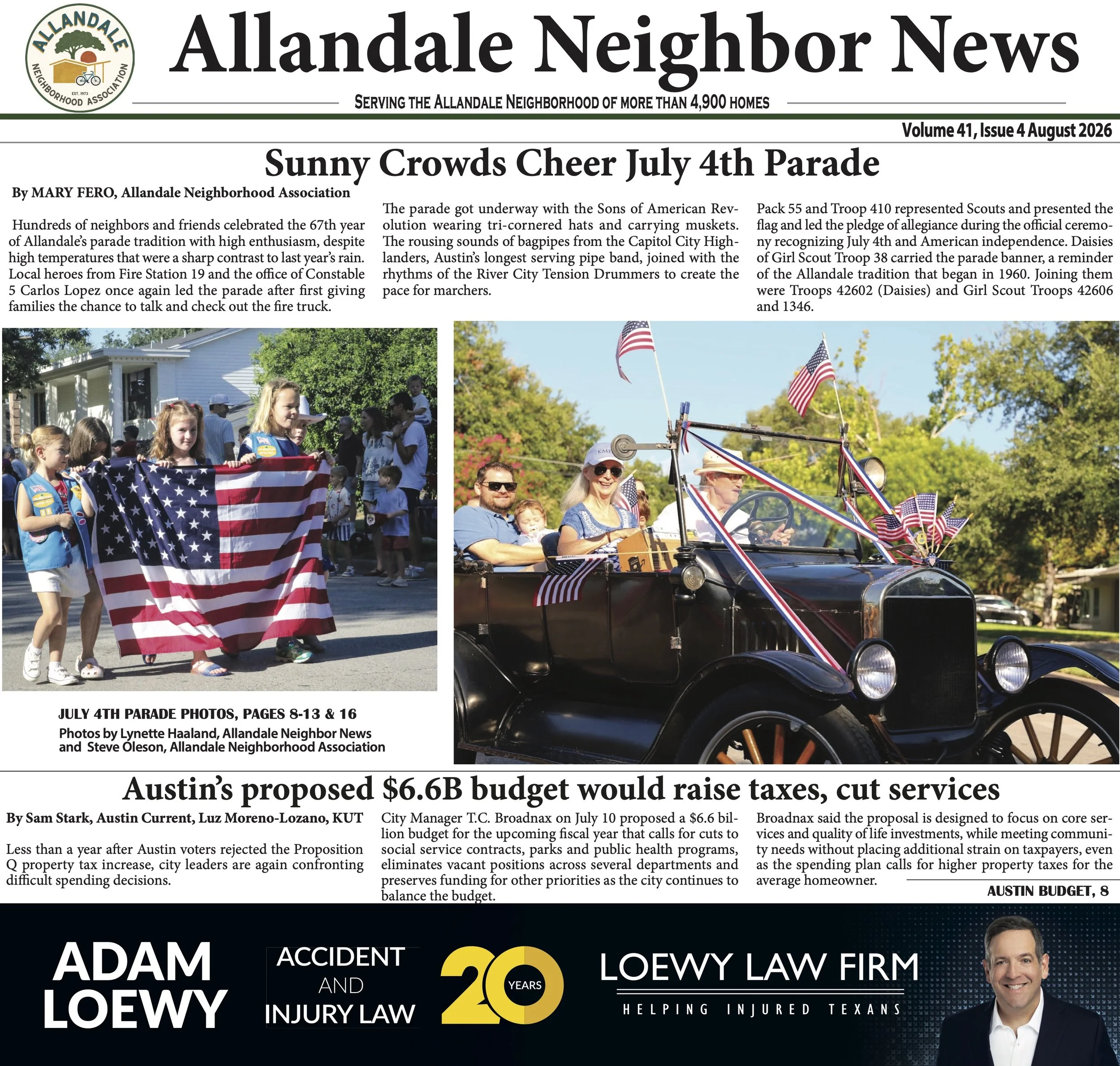 August 2026, ANA Newsletter