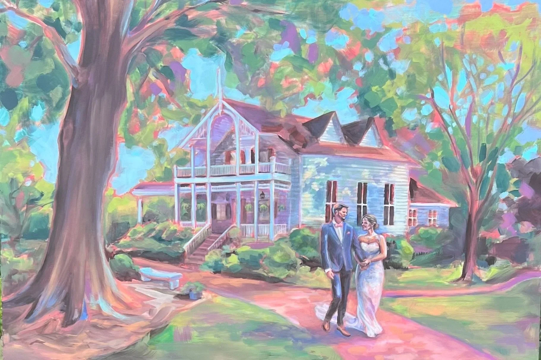 Walking Into Forever at Marietta Educational Garden Center, 24 x 36"