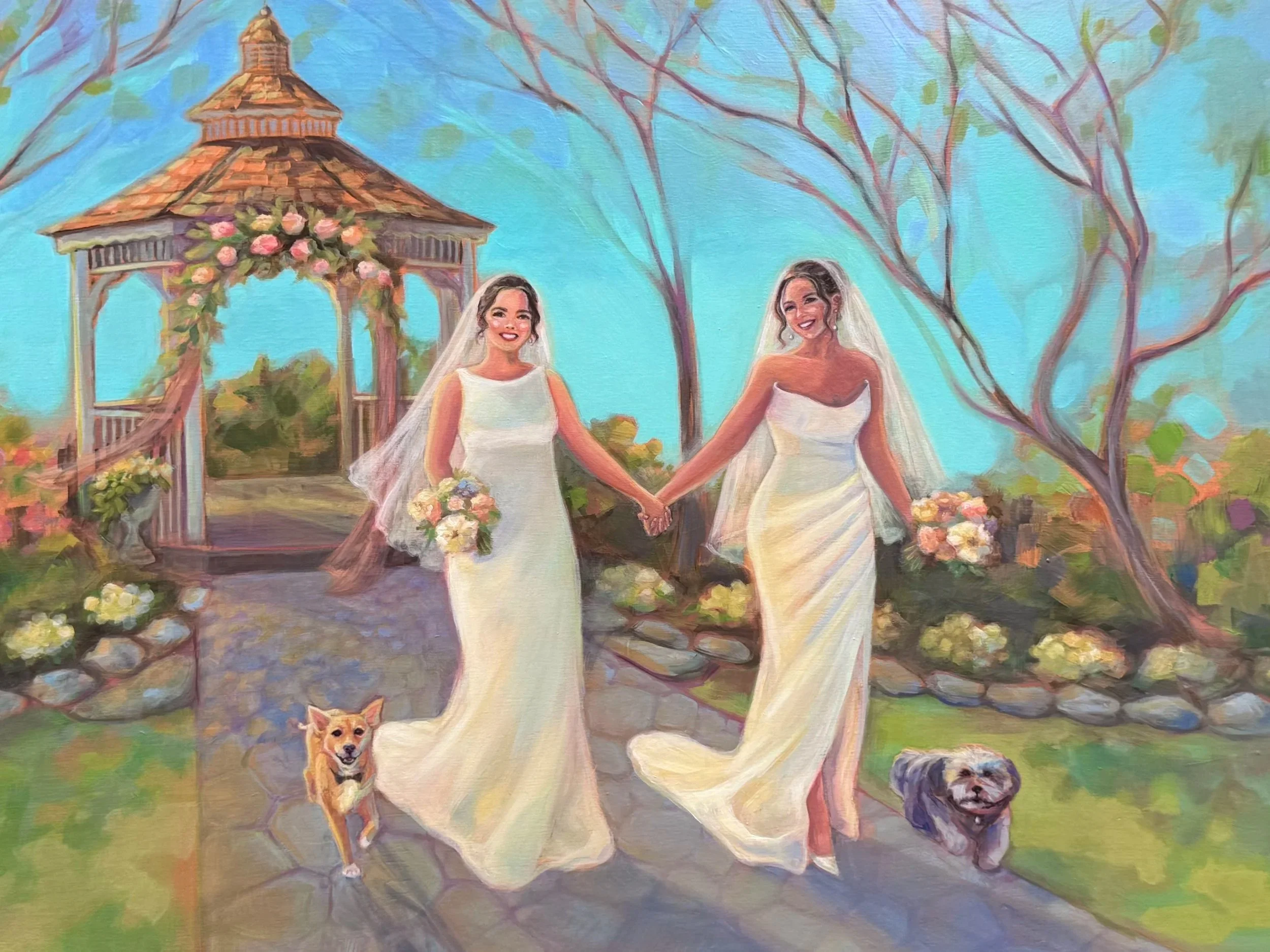 Garden Brides at Lillian Gardens, 24 x 36"