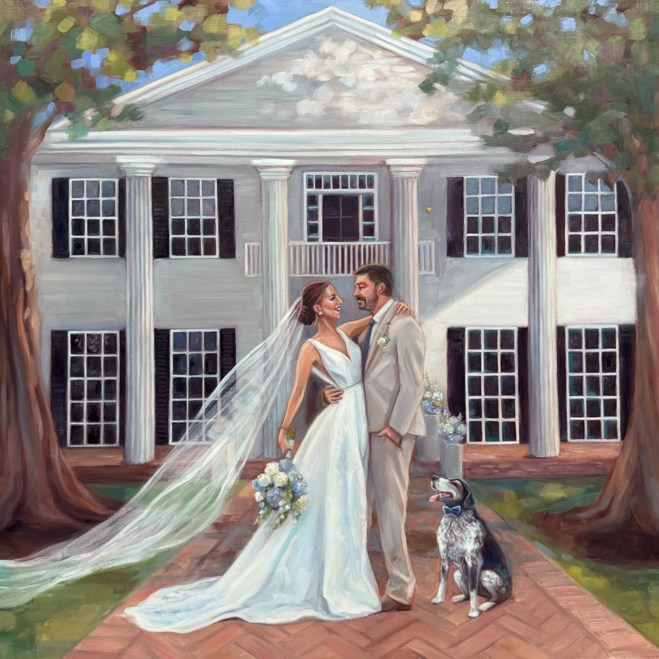 Beginning of Forever at Pine House, 24 x 24"