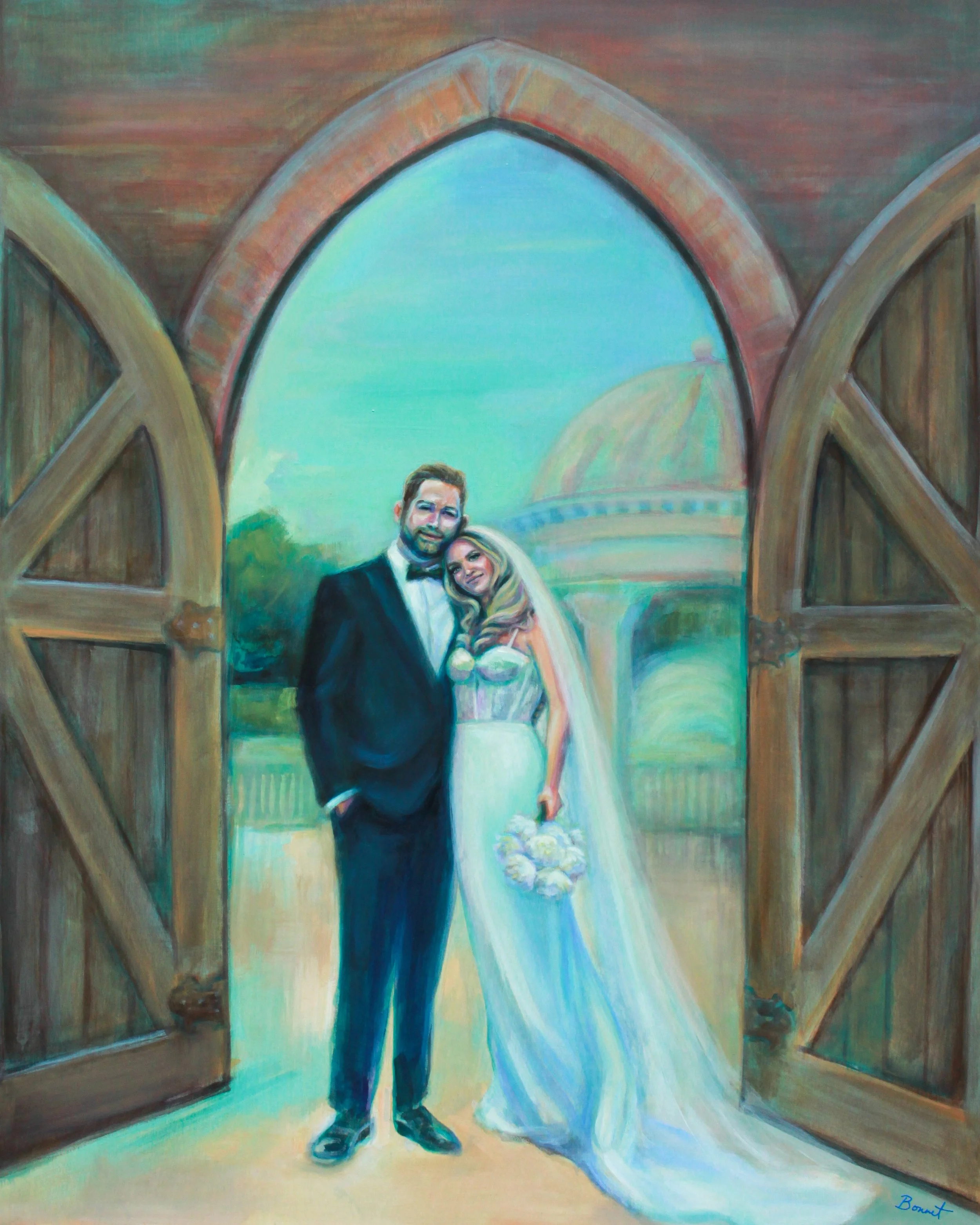 Natalie & Zach at The Conservatory at Blackberry Ridge, 24 x 30"