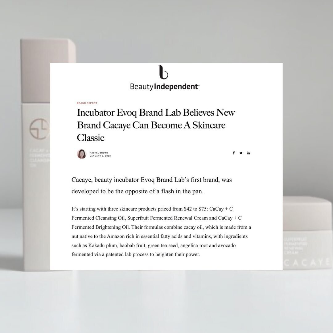 We are so thrilled to share that @cacayelife launches today! Thanks to @beautyindependent for covering this launch and spreading the news on #fermentedskincare We&rsquo;ve been lucky enough to have tested this formula as a team the last few months an