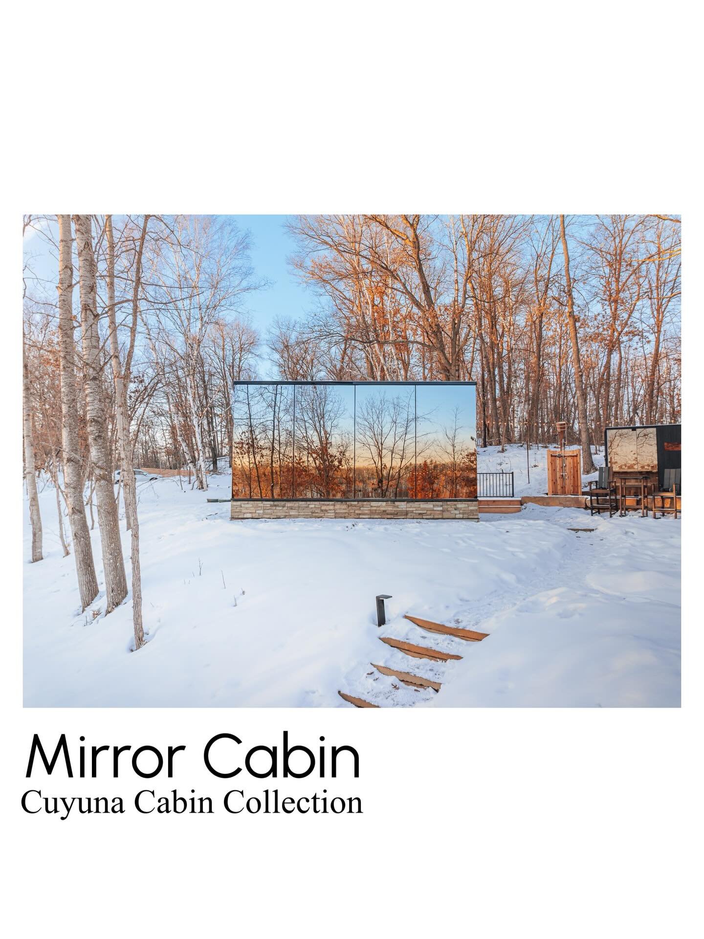 Below Zero outside, but full of warmth at the Mirror Cabin. 

@cuyunacabincollection