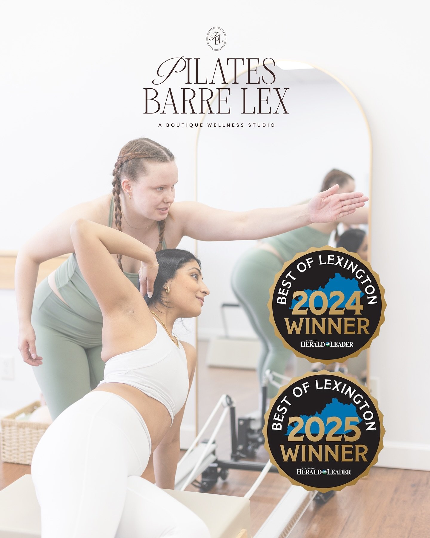 Best of Lex 2026 is here and @pilatesbarrelex_ is Honored to be nominated for a 3rd year in a row! 🤍

To our Pilates Barre Lex community, thank you. Truly. Your support, your consistency, your trust in what we&rsquo;ve built inside these walls&helli