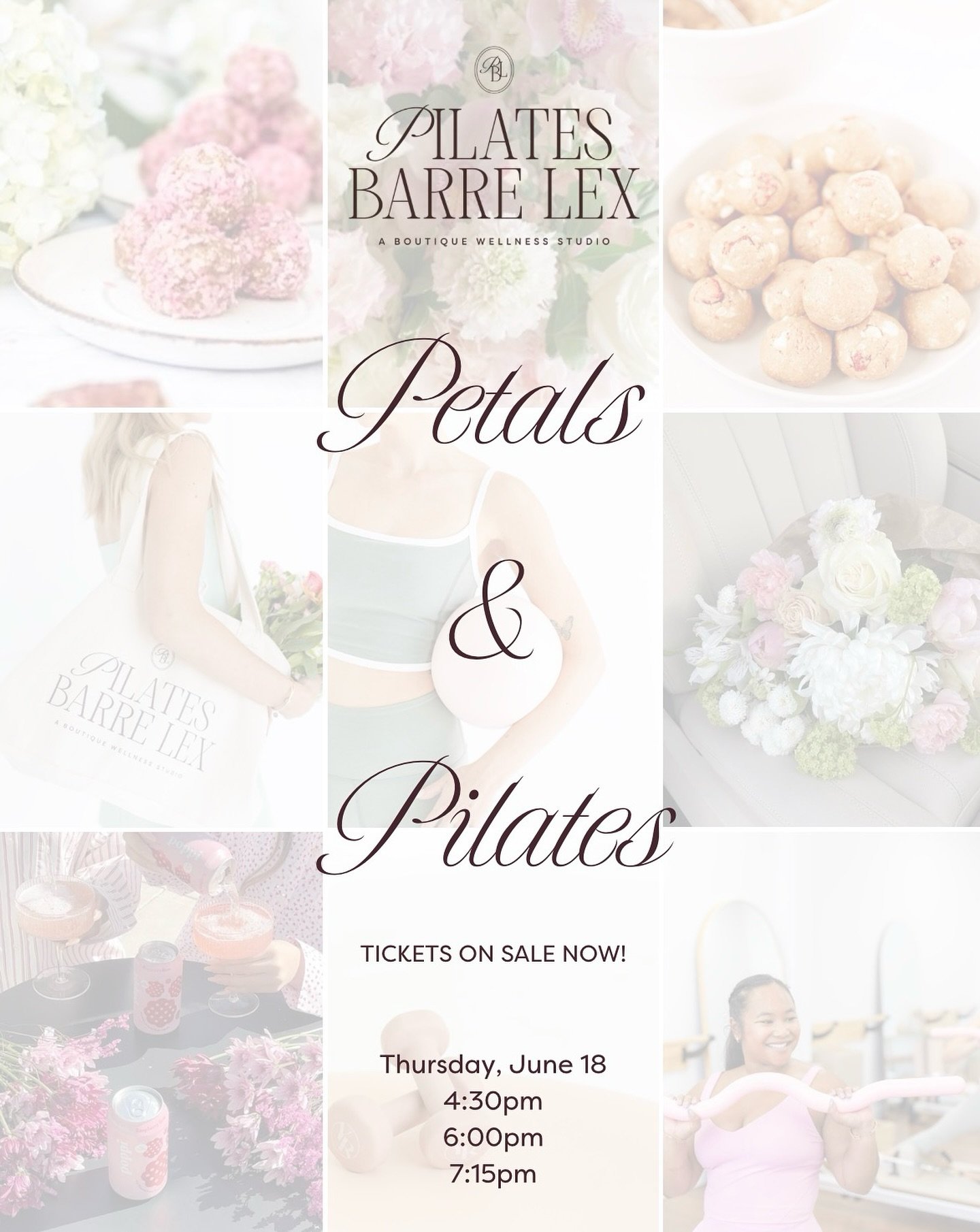 Join us for Petals &amp; Pilates at PBL 🌸✨

An elevated girls night out designed to leave you feeling refreshed, connected, and inspired. We are so excited to have our members be a part AND to officially open this event to the public and share this 
