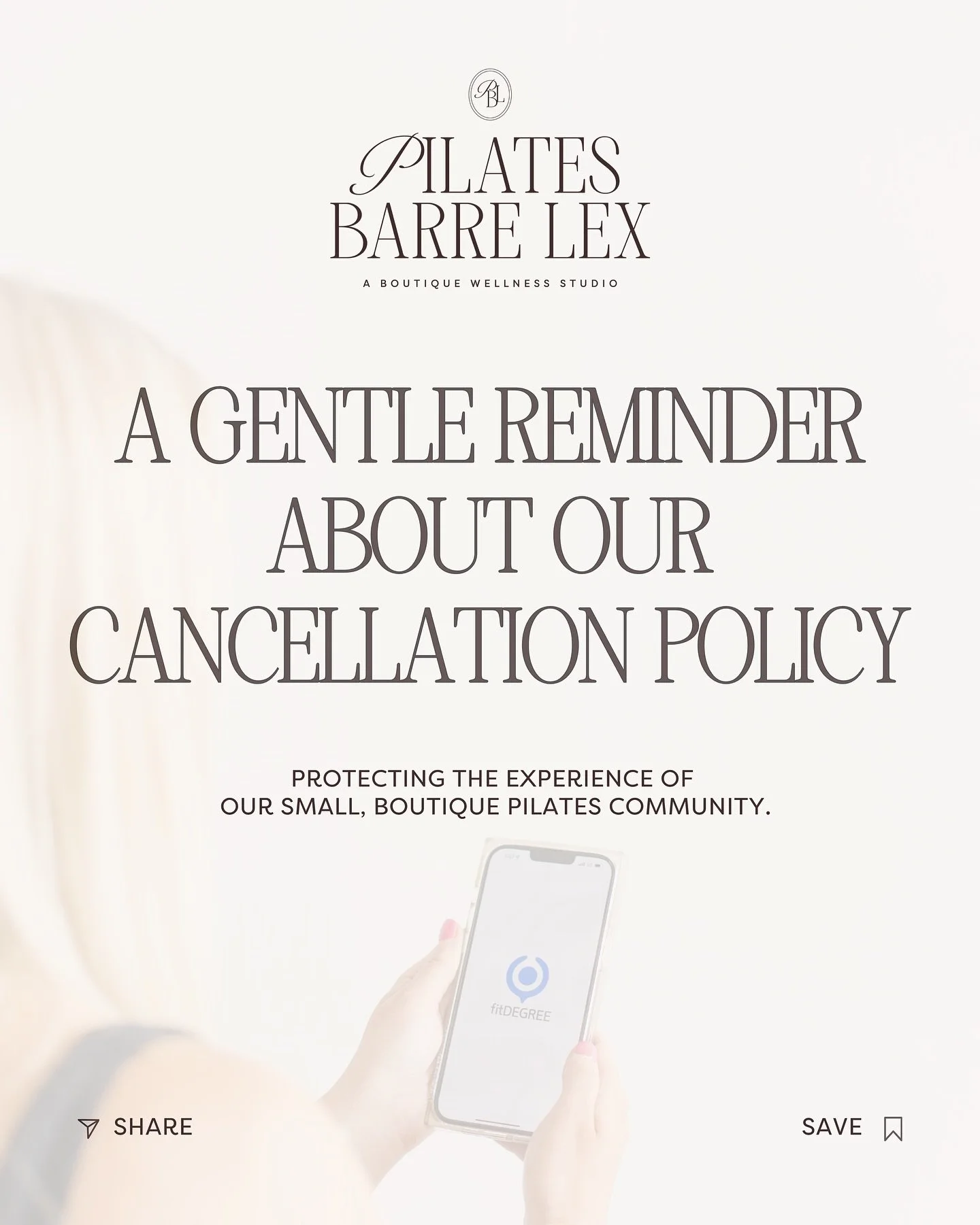 As our community continues to grow, we&rsquo;re making a few updates to help protect the personalized, small-group experience that makes Pilates Barre Lex so special. 🤍

Thank you for your understanding, support, and for helping us care for our stud