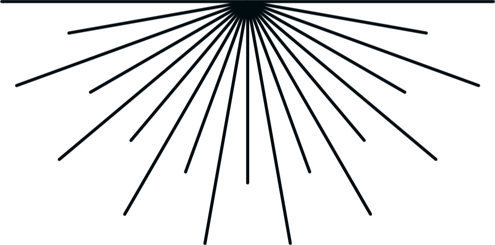 Dark background with radiating light lines emanating from the center