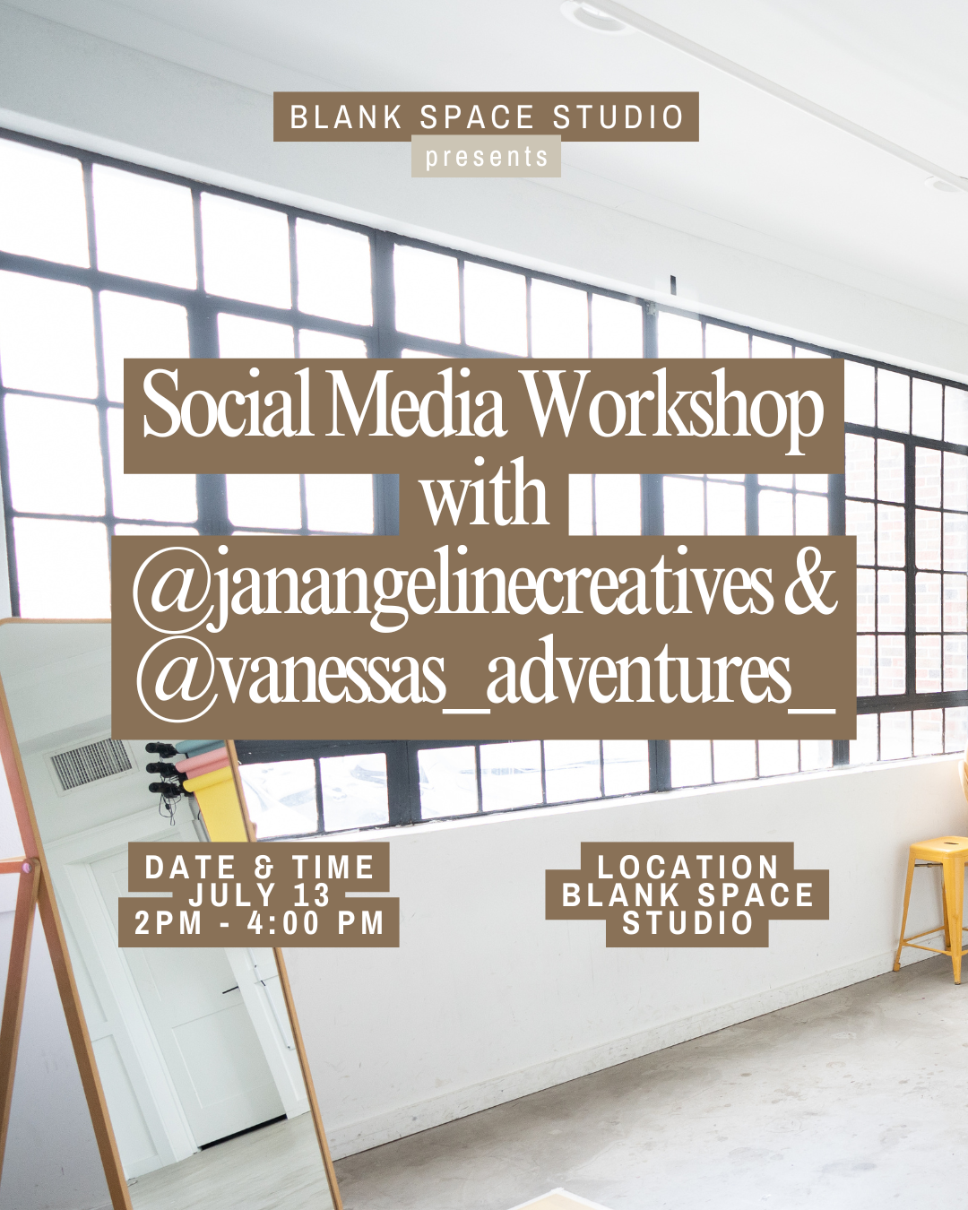 Events — Blank Space Studio