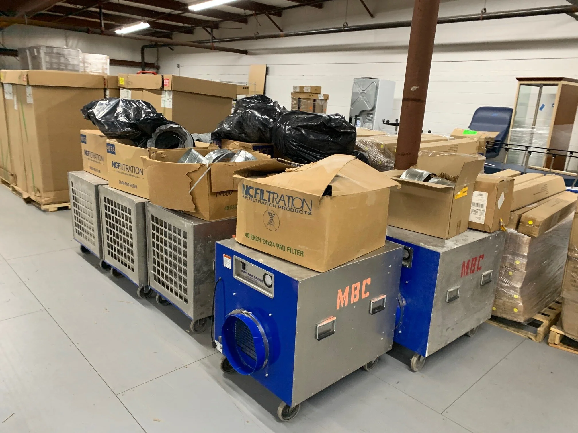 HEPA Filters donation from MBC to medical community