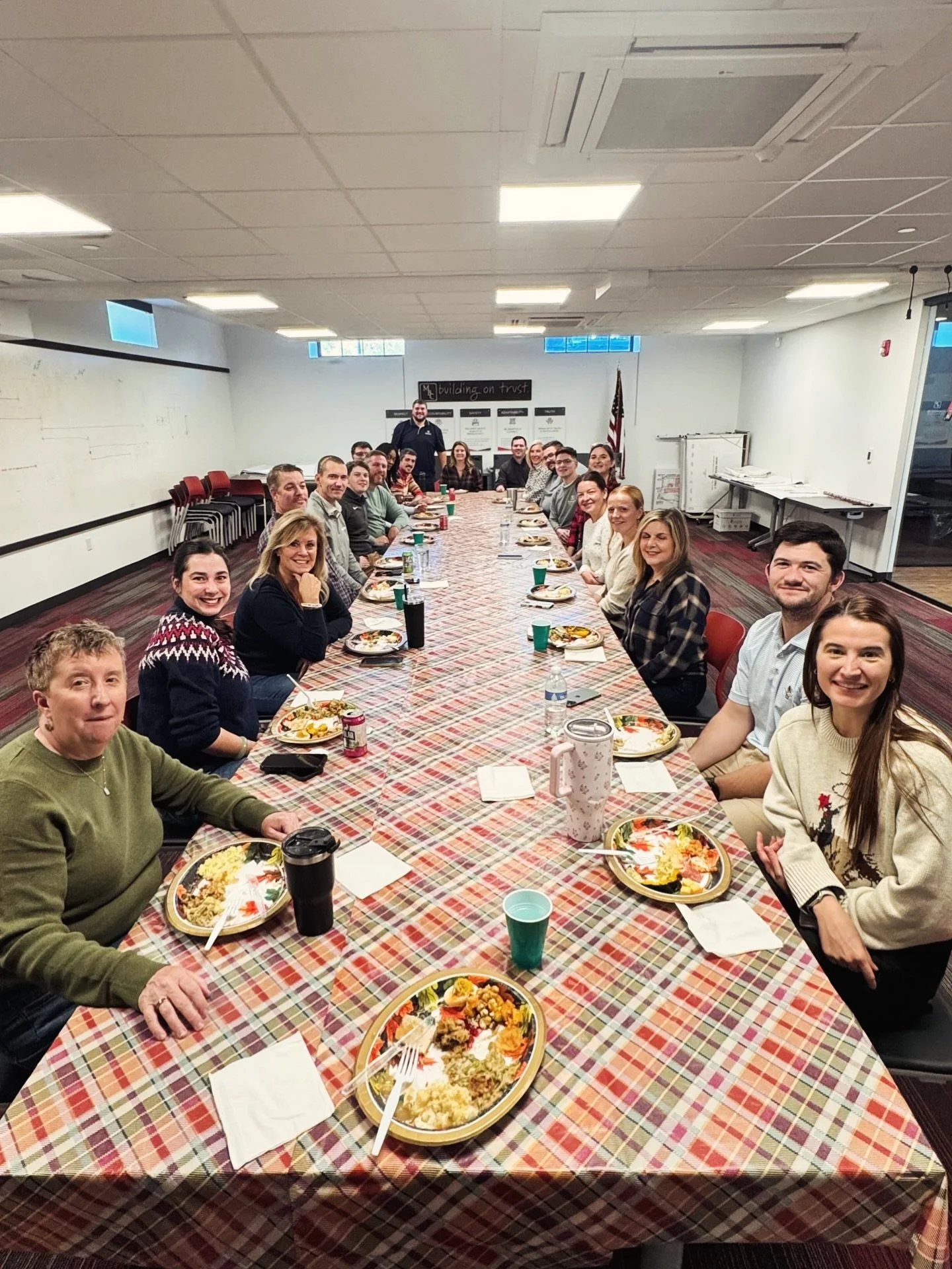 We kicked off two of MBC&rsquo;s favorite Thanksgiving traditions in the Norristown office - our annual card signing and gathering for our Friendsgiving Feast. 🍽️ The team showed up ready to gobble &rsquo;til we wobble and rolled right into full fea