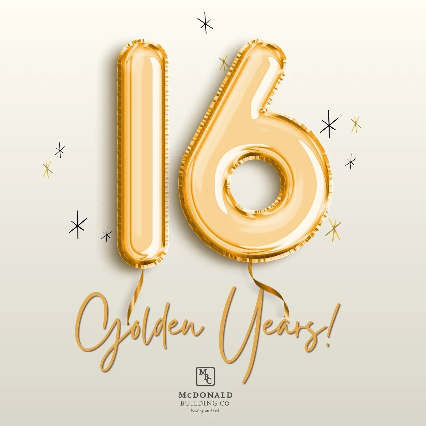Cheers to 16 incredible years! 🥂 This one marks a fun milestone for MBC as we celebrate our 16th anniversary on March 16th&hellip;making it our GOLDEN birthday! 🤩🥳🤩 Over the past sixteen years, we&rsquo;ve had the privilege of working alongside a