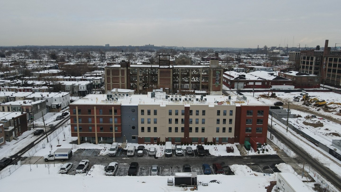 Snow on the ground. Big milestone ahead. A little winter weather could not cover up a moment like this. NewCourtland&rsquo;s Clearfield Apartments of 48-unit affordable senior community in Philadelphia&rsquo;s Allegheny West neighborhood has official