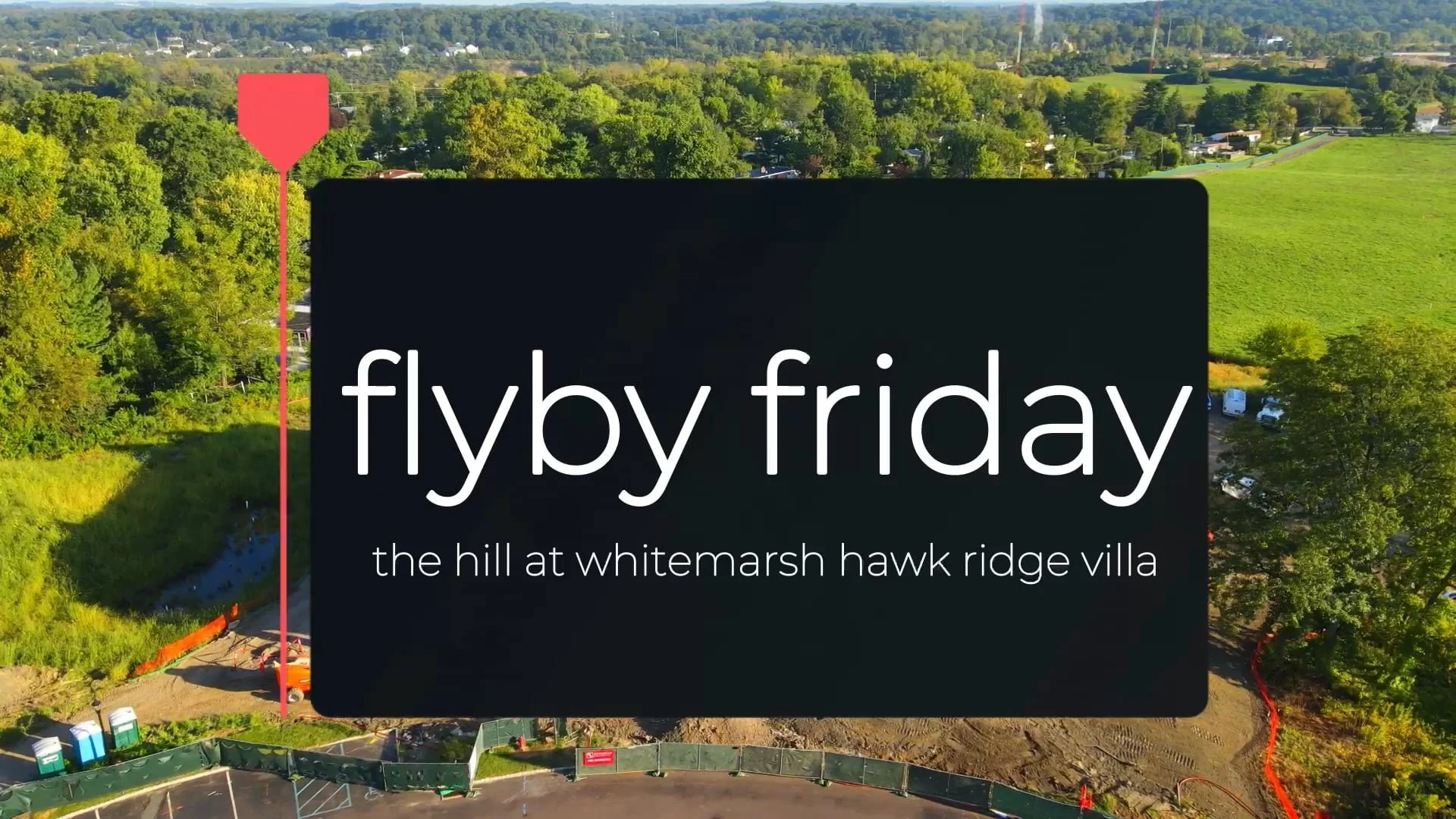 Batman the Drone is bringing the views over at the Hill at Whitemarsh Hawk Ridge Villa 5400! 