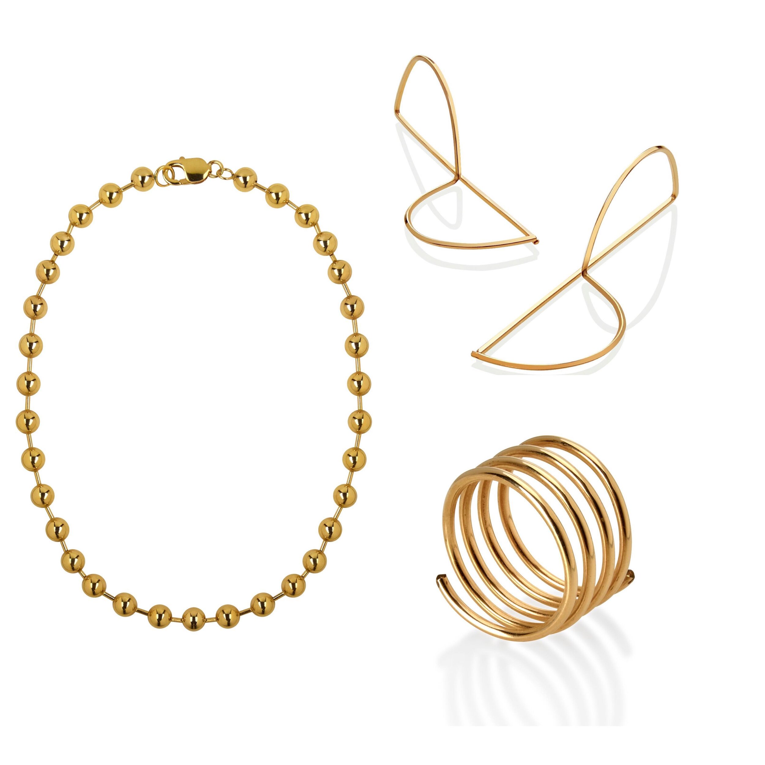 Classy yet slightly edgy

#gold #classic #classy #edgy #goldvermeil #goldfilled #hypoallegetic #genderneutral #spiralring #spring #b #ballchainnecklace