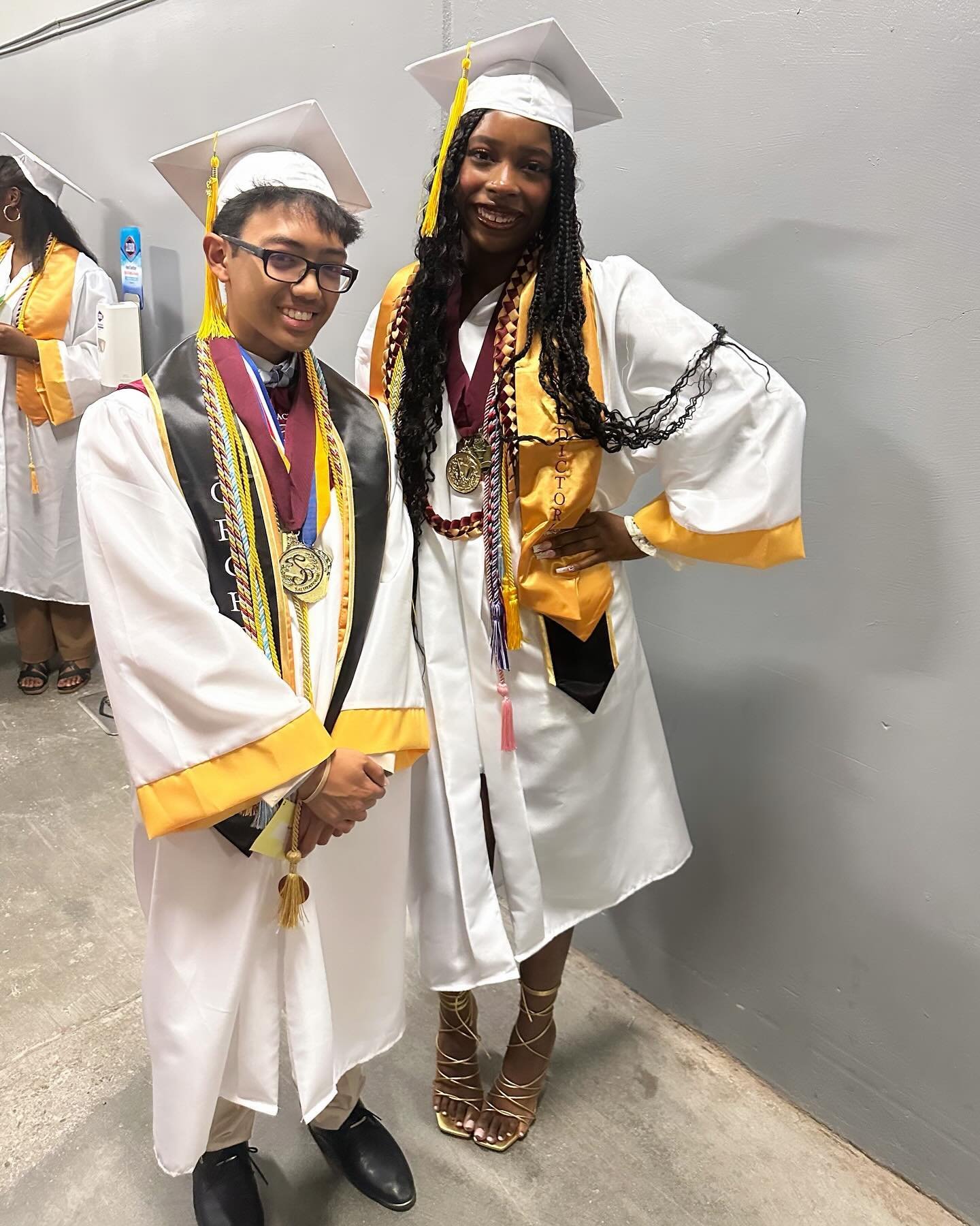 Congratulations to Toni Gaddy (violist) for receiving Valedictorian and to Anthony Cid (violinist) for receiving Salutatorian!! 💪😎🏆
Proud of you!!! 👏
#orchestra