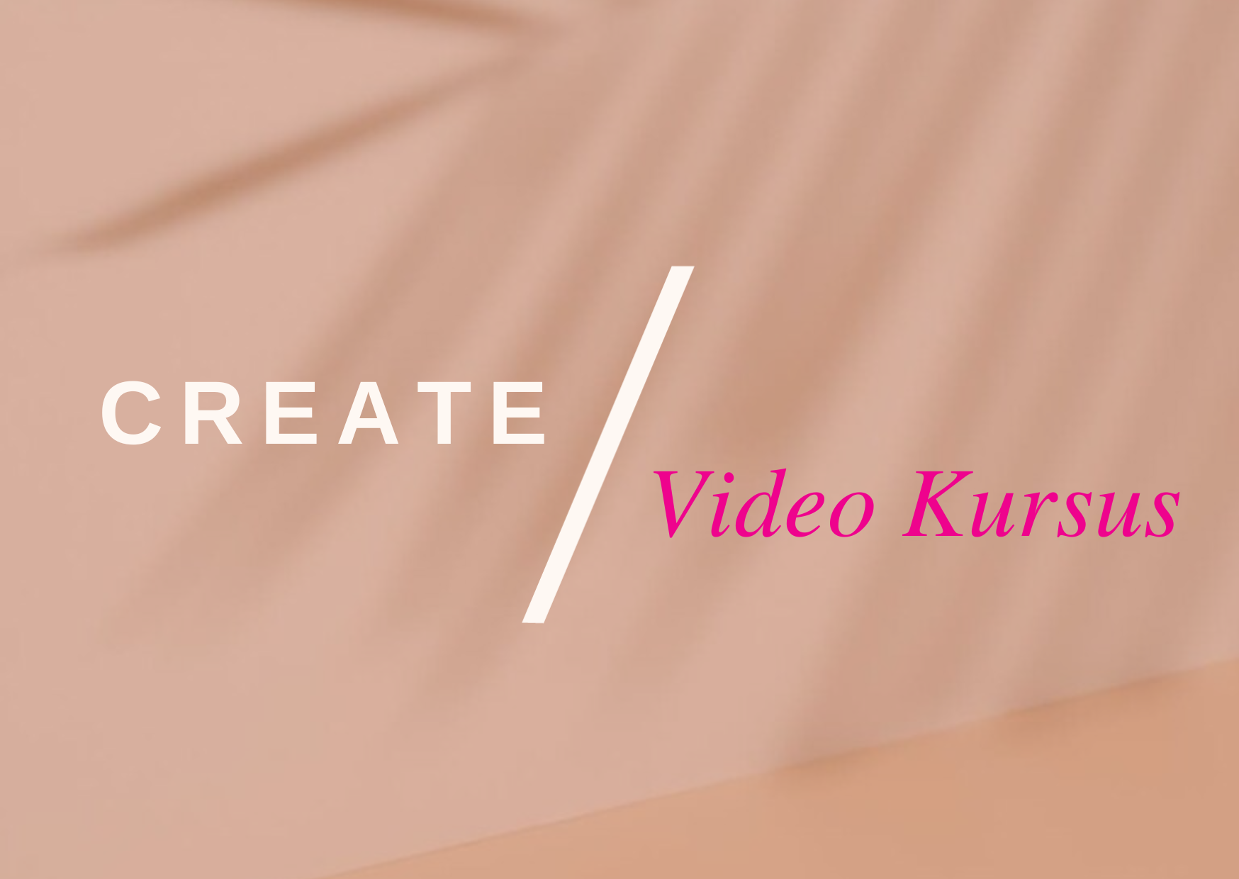 CREATE Online Videokursus - lær hvordan du laver prof. content med din mobil!
