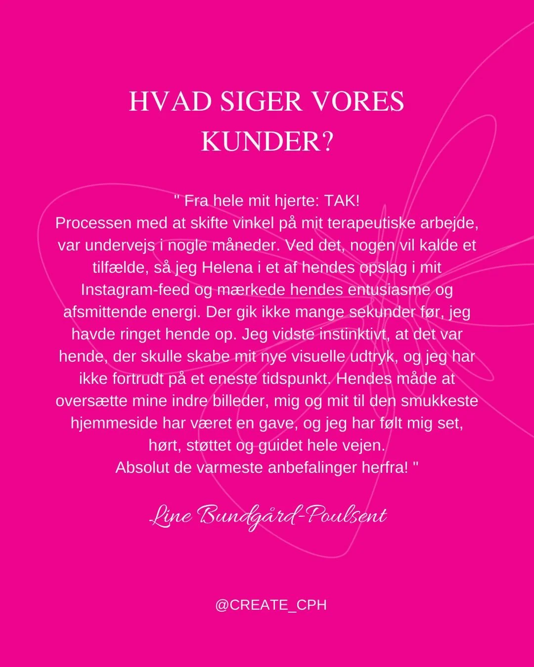 Der findes mennesker, som arbejder fra et sted, der kan m&aelig;rkes.
Line er &eacute;n af dem.

Gennem View of the Heart skaber hun rum for det, vi ofte glemmer at give plads til hjertet, nervesystemet, kroppen og den indre sandhed.

Vores samarbejd