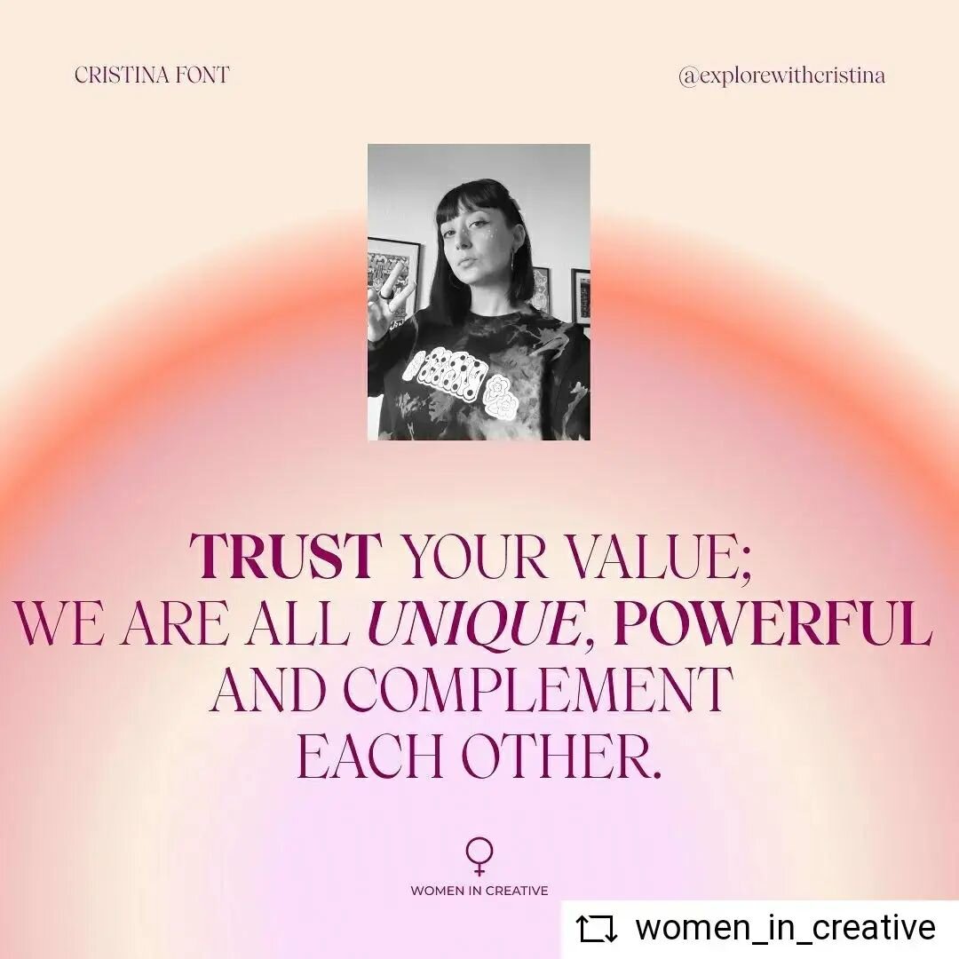 From @women_in_creative

Hi, dear✨
very happy to introduce you to @explorewithcristina and beautiful soul Cristina Font

She is a creative, supportive, unique and open-minded woman whom I personally admire.

Here are some beautiful words from Cristin