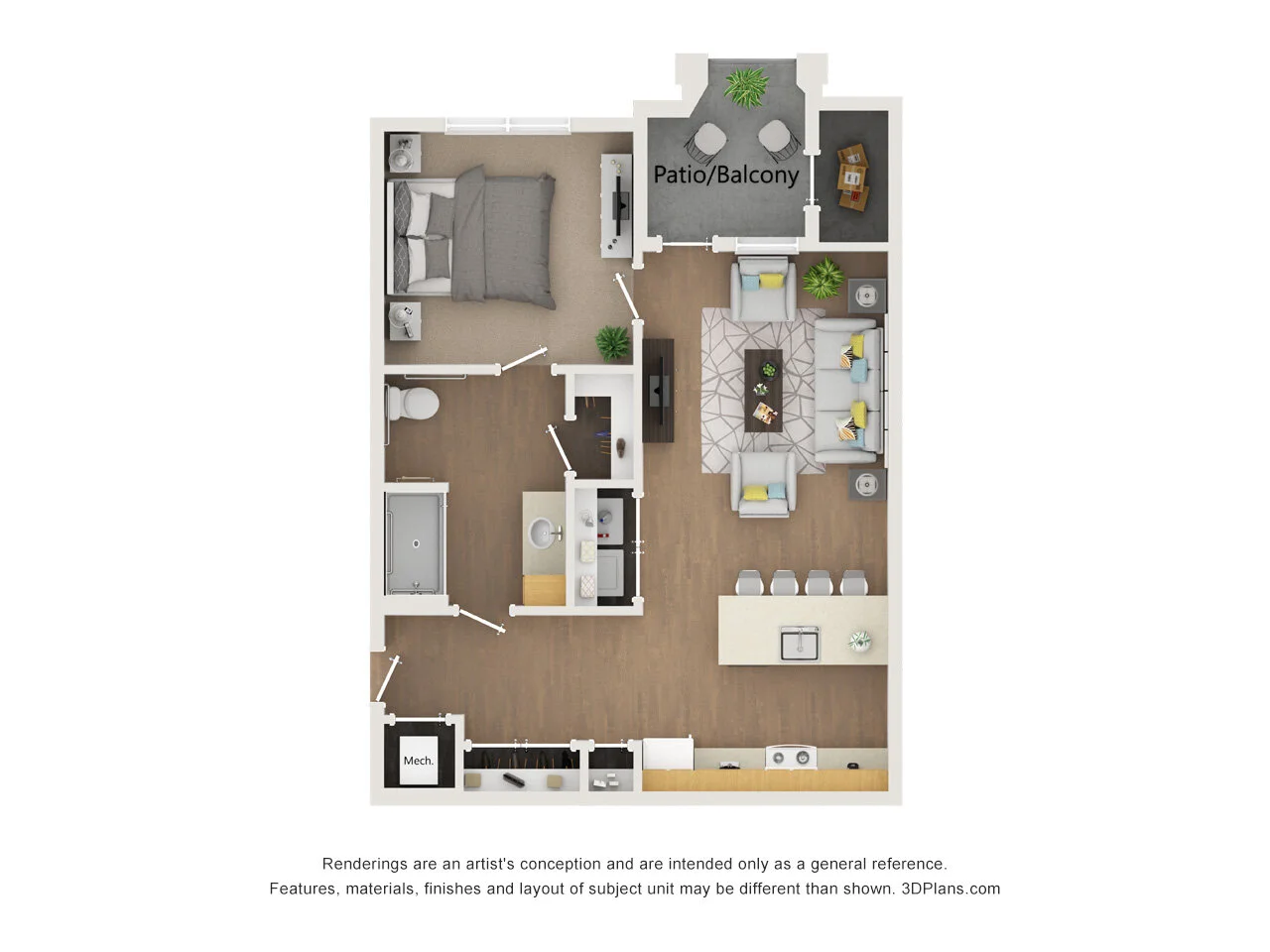 One Bedroom | One Bathroom